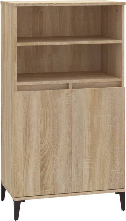 VidaXL -Hoge-kast-60x36x110-cm-bewerkt-hout-sonoma-eikenkleurig - Foto 4