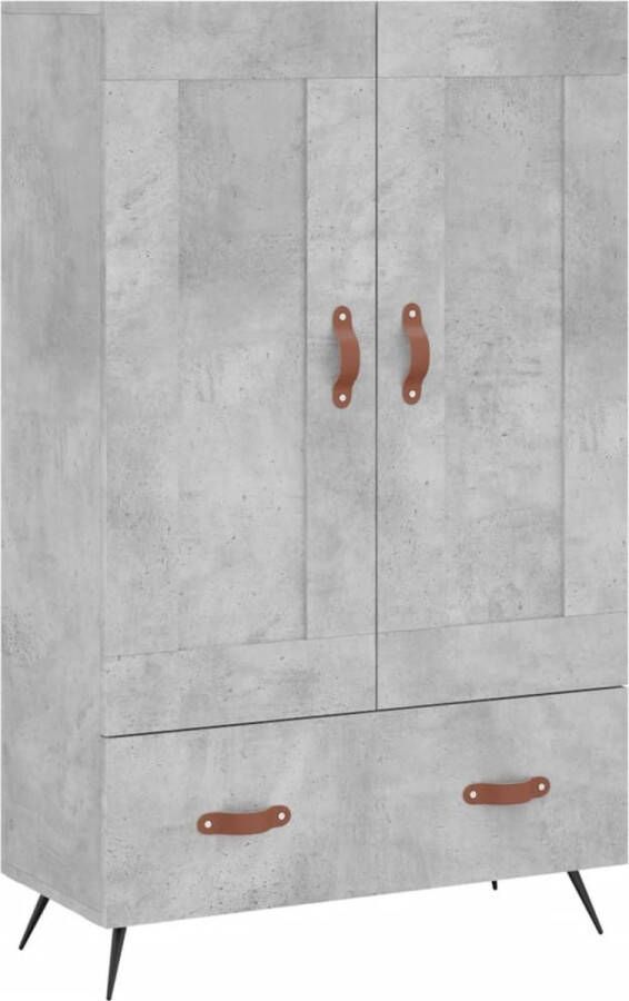 VidaXL -Hoge-kast-69 5x31x115-cm-bewerkt-hout-betongrijs - Foto 8
