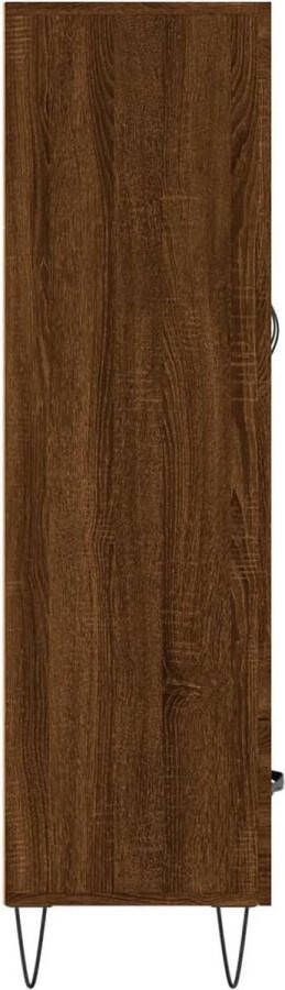 VidaXL -Hoge-kast-69 5x31x115-cm-bewerkt-hout-bruineikenkleurig - Foto 13
