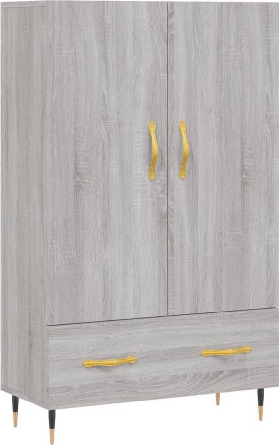 Prolenta Premium INFIORI Hoge kast 69 5x31x115 cm bewerkt hout grijs sonoma eikenkleurig - Foto 6