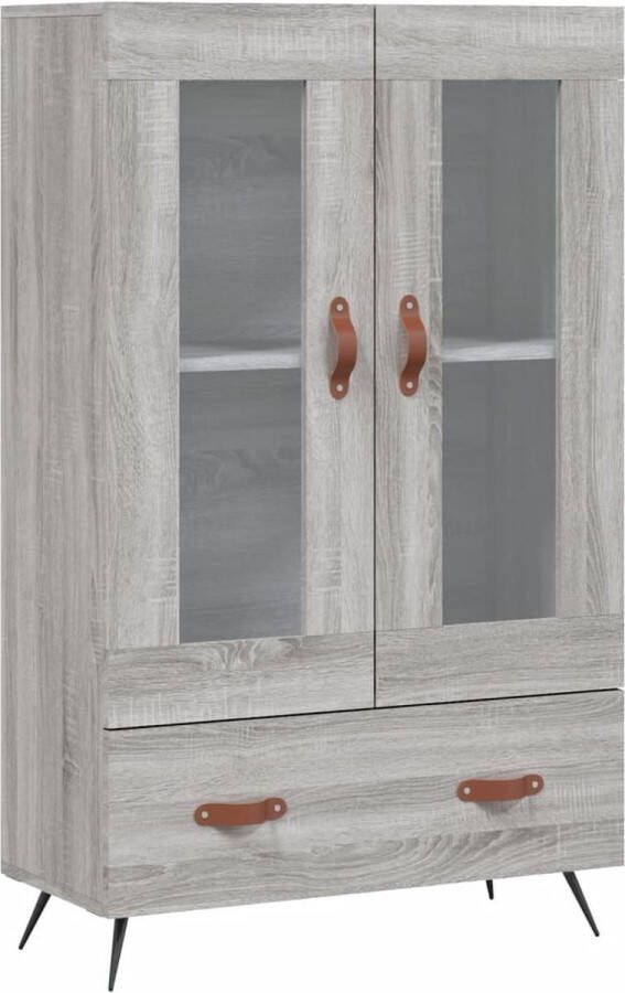 Prolenta Premium INFIORI Hoge kast 69 5x31x115 cm bewerkt hout grijs sonoma eikenkleurig - Foto 8