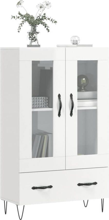 VidaXL -Hoge-kast-69 5x31x115-cm-bewerkt-hout-hoogglans-wit - Foto 11