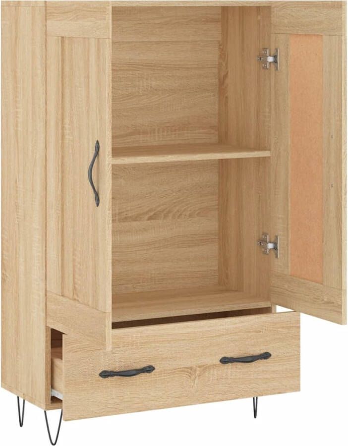 Prolenta Premium INFIORI Hoge kast 69 5x31x115 cm bewerkt hout sonoma eikenkleurig - Foto 8