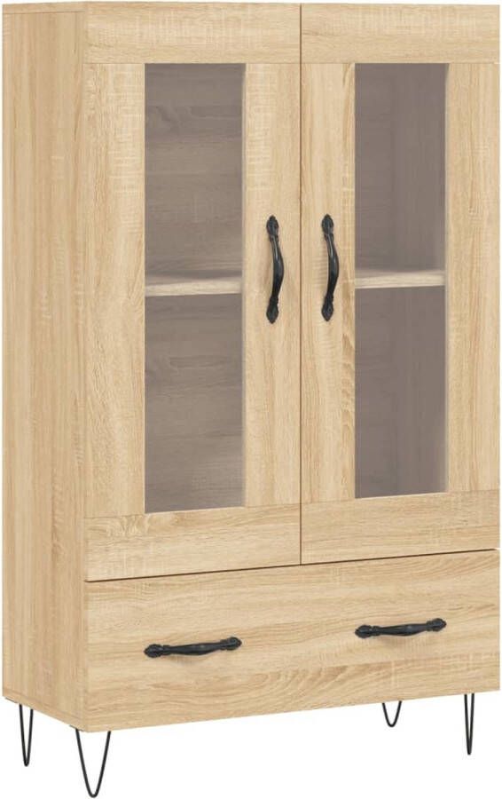 Prolenta Premium INFIORI Hoge kast 69 5x31x115 cm bewerkt hout sonoma eikenkleurig - Foto 13