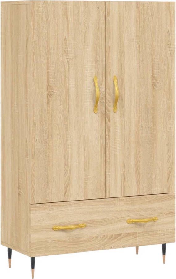 Prolenta Premium INFIORI Hoge kast 69 5x31x115 cm bewerkt hout sonoma eikenkleurig - Foto 5