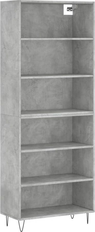 VidaXL -Hoge-kast-69 5x32 5x180-cm-bewerkt-hout-betongrijs - Foto 2