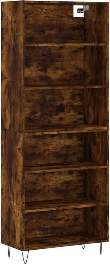 VidaXL -Hoge-kast-69 5x32 5x180-cm-bewerkt-hout-gerookt-eikenkleurig - Foto 3