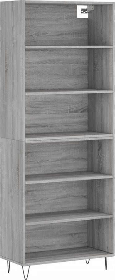 VidaXL -Hoge-kast-69 5x32 5x180-cm-bewerkt-hout-grijs-sonoma-eikenkleur - Foto 5