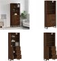 VidaXL -Hoge-kast-69-5x34x180-cm-bewerkt-hout-bruin-eikenkleur Hoge Kast Hoge Kasten Dressoir Buffetkast - Thumbnail 1