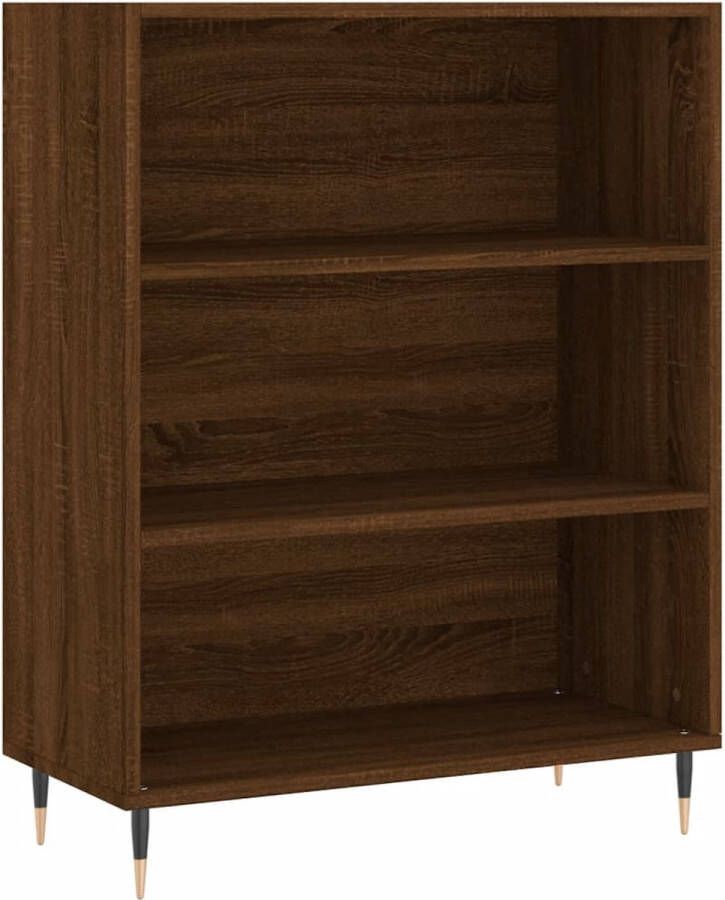 VidaXL -Hoge-kast-69 5x34x180-cm-bewerkt-hout-bruineikenkleurig - Foto 6