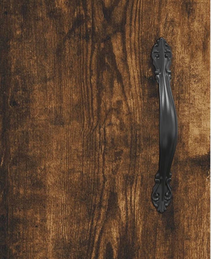 VidaXL -Hoge-kast-69 5x34x180-cm-bewerkt-hout-gerookt-eikenkleurig - Foto 4