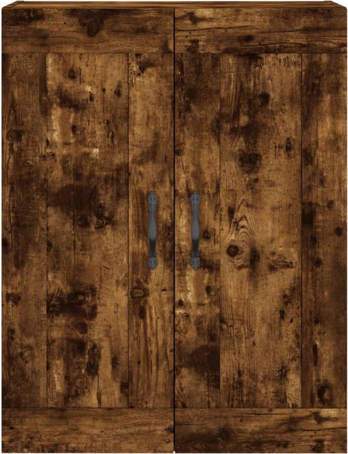 VidaXL -Hoge-kast-69 5x34x180-cm-bewerkt-hout-gerookt-eikenkleurig - Foto 9