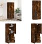 VidaXL -Hoge-kast-69-5x34x180-cm-bewerkt-hout-gerookt-eikenkleurig Hoge Kast Hoge Kasten Dressoir Buffetkast - Thumbnail 13