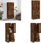 VidaXL -Hoge-kast-69-5x34x180-cm-bewerkt-hout-gerookt-eikenkleurig Hoge Kast Hoge Kasten Dressoir Buffetkast - Thumbnail 11