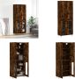 VidaXL -Hoge-kast-69-5x34x180-cm-bewerkt-hout-gerookt-eikenkleurig Hoge Kast Hoge Kasten Dressoir Buffetkast - Thumbnail 9