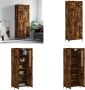 VidaXL -Hoge-kast-69-5x34x180-cm-bewerkt-hout-gerookt-eikenkleurig Hoge Kast Hoge Kasten Dressoir Buffetkast - Thumbnail 3