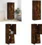 VidaXL -Hoge-kast-69-5x34x180-cm-bewerkt-hout-gerookt-eikenkleurig Hoge Kast Hoge Kasten Dressoir Buffetkast - Thumbnail 8