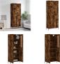 VidaXL -Hoge-kast-69-5x34x180-cm-bewerkt-hout-gerookt-eikenkleurig Hoge Kast Hoge Kasten Dressoir Buffetkast - Thumbnail 1