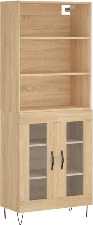 VidaXL -Hoge-kast-69 5x34x180-cm-bewerkt-hout-sonoma-eikenkleurig - Foto 9