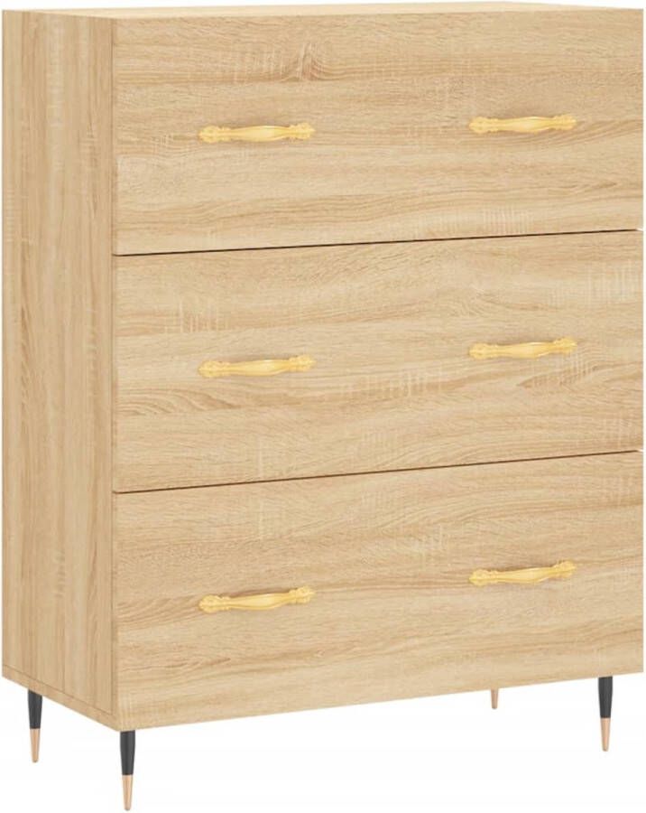 VidaXL -Hoge-kast-69 5x34x180-cm-bewerkt-hout-sonoma-eikenkleurig - Foto 3