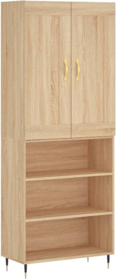 VidaXL -Hoge-kast-69 5x34x180-cm-bewerkt-hout-sonoma-eikenkleurig - Foto 10