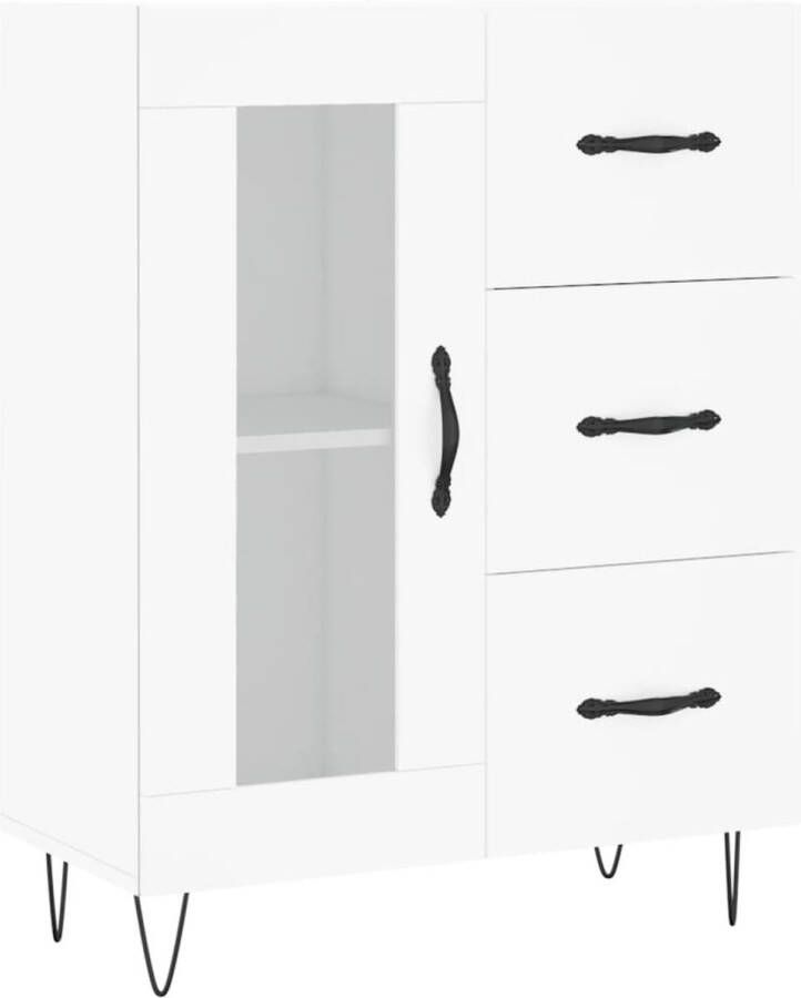 VidaXL -Hoge-kast-69 5x34x180-cm-bewerkt-hout-wit - Foto 6