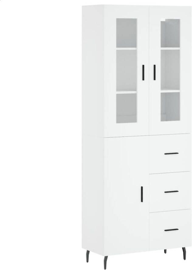 VidaXL -Hoge-kast-69 5x34x180-cm-bewerkt-hout-wit - Foto 16