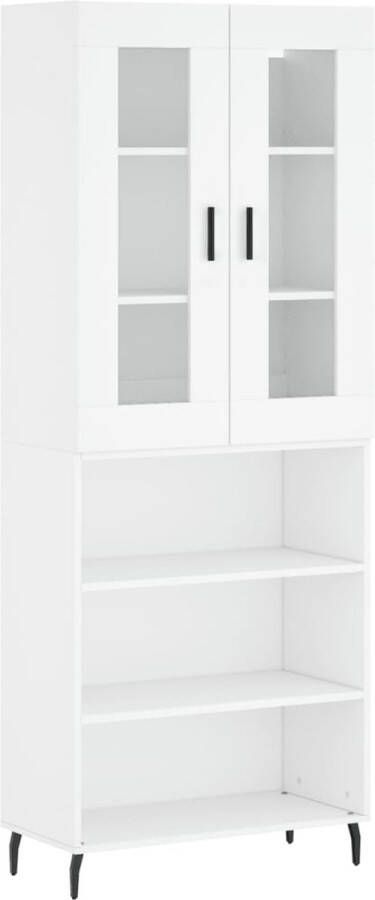 VidaXL -Hoge-kast-69 5x34x180-cm-bewerkt-hout-wit - Foto 6