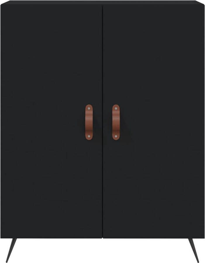 VidaXL -Hoge-kast-69 5x34x180-cm-bewerkt-hout-zwart - Foto 15