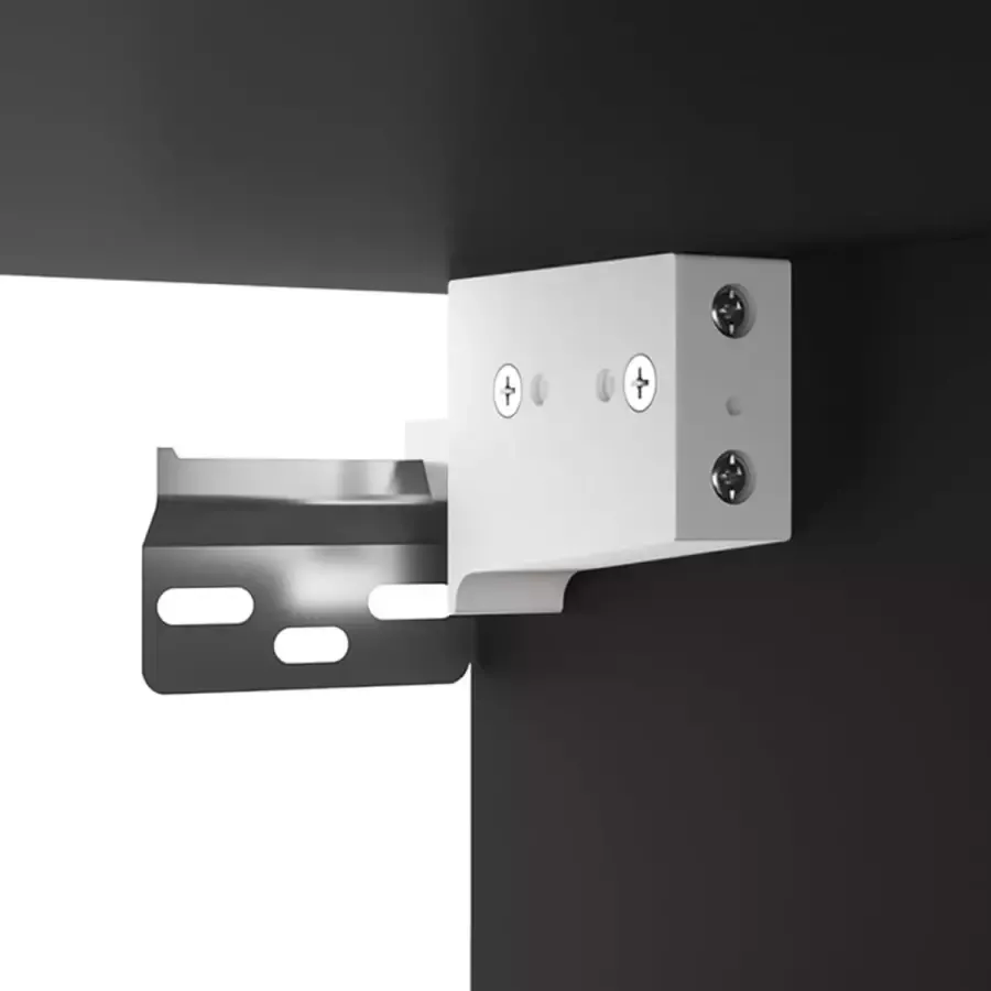 VidaXL Hoge kast 69.5x34x180 cm bewerkt hout zwart - Foto 2