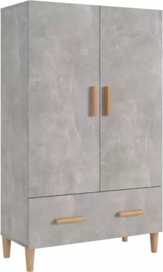 VidaXL -Hoge-kast-70x31x115-cm-bewerkt-hout-betongrijs - Foto 3