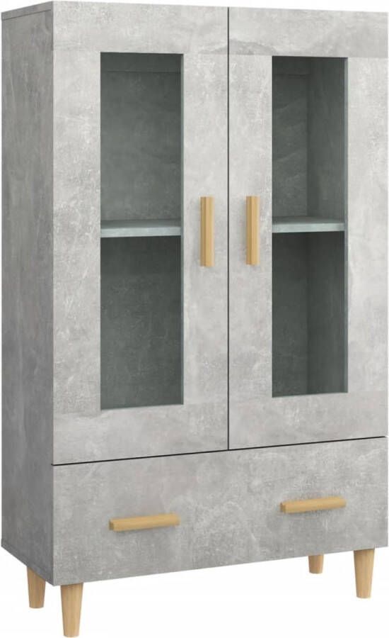 VidaXL -Hoge-kast-70x31x115-cm-bewerkt-hout-betongrijs - Foto 2