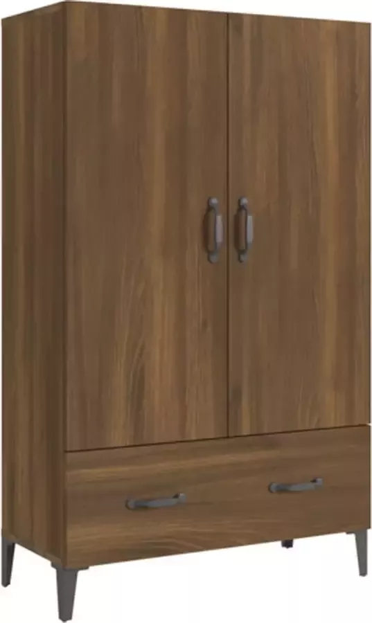 VidaXL -Hoge-kast-70x31x115-cm-bewerkt-hout-bruineikenkleurig - Foto 4