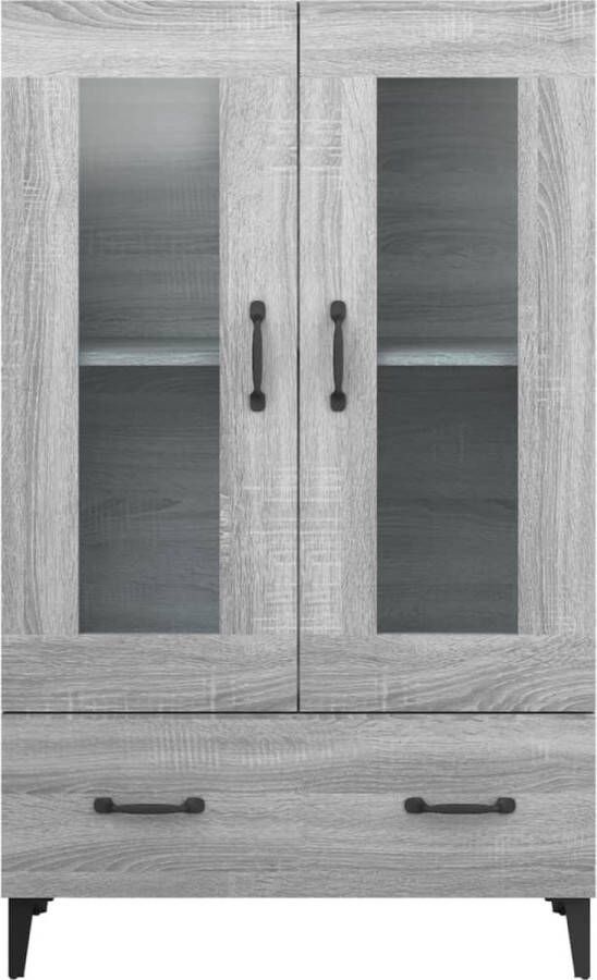 VidaXL -Hoge-kast-70x31x115-cm-bewerkt-hout-bruineikenkleurig - Foto 6