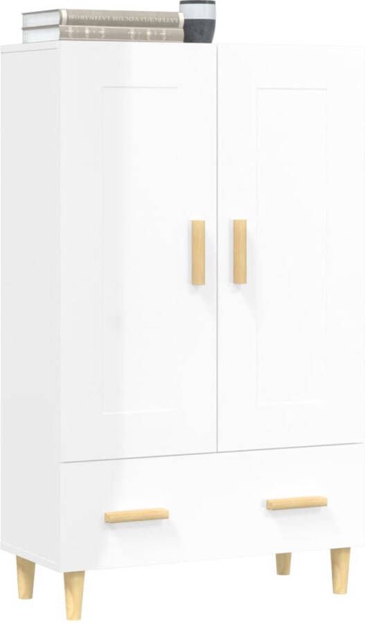 VidaXL -Hoge-kast-70x31x115-cm-bewerkt-hout-hoogglans-wit - Foto 3