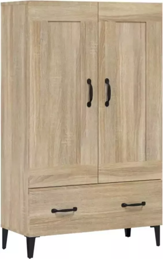 VidaXL -Hoge-kast-70x31x115-cm-bewerkt-hout-sonoma-eikenkleurig - Foto 4