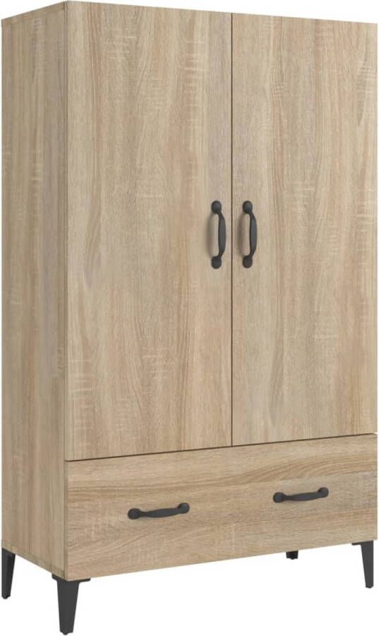 VidaXL -Hoge-kast-70x31x115-cm-bewerkt-hout-sonoma-eikenkleurig - Foto 6