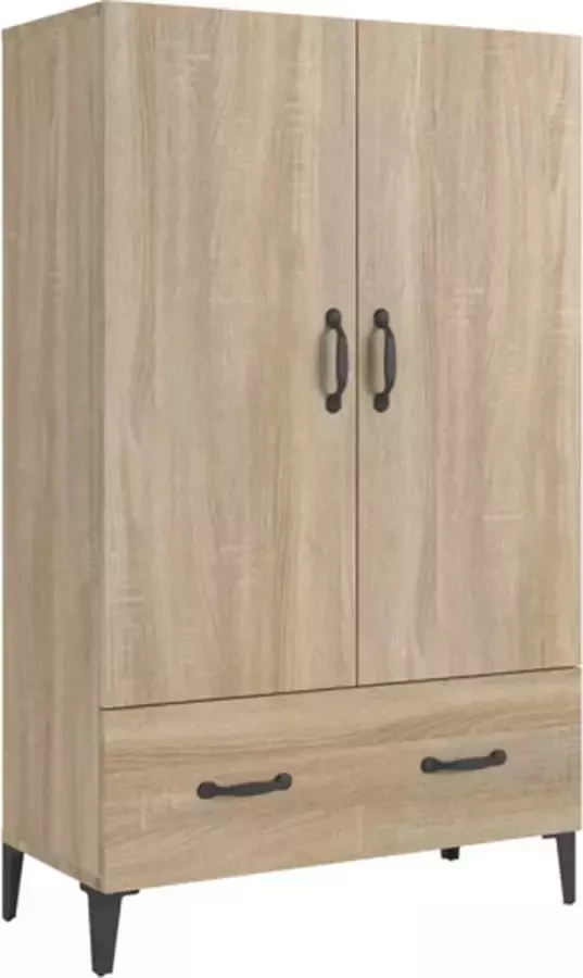 VidaXL -Hoge-kast-70x31x115-cm-bewerkt-hout-sonoma-eikenkleurig - Foto 5