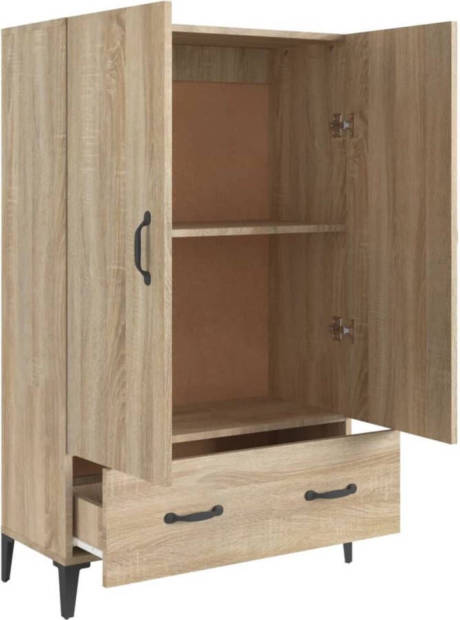 VidaXL -Hoge-kast-70x31x115-cm-bewerkt-hout-sonoma-eikenkleurig - Foto 3
