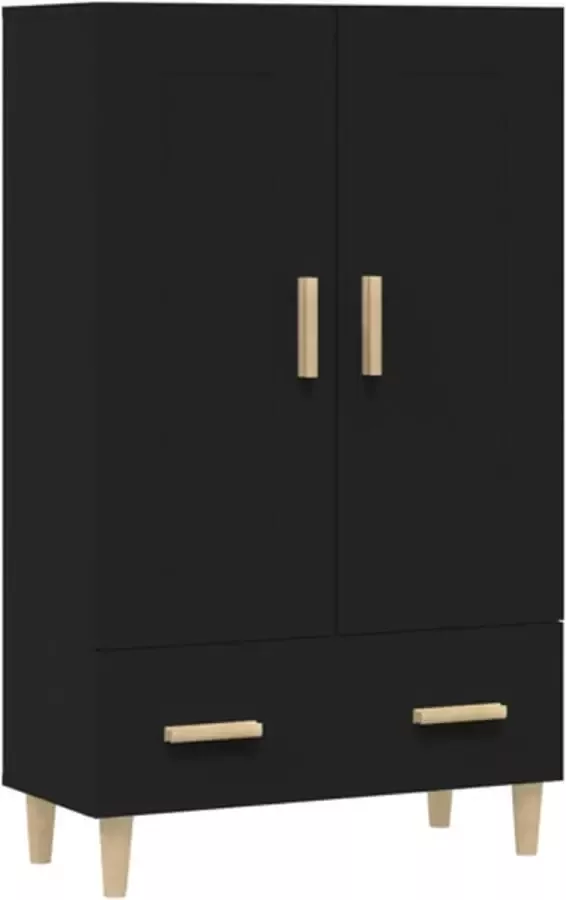VidaXL -Hoge-kast-70x31x115-cm-bewerkt-hout-zwart - Foto 5