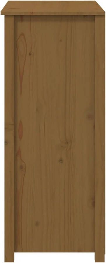 VidaXL -Hoge-kast-83x41 5x100-cm-massief-grenenhout-honingbruin - Foto 3