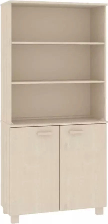 VidaXL -Hoge-kast-HAMAR-massief-grenenhout-honingbruin - Foto 4