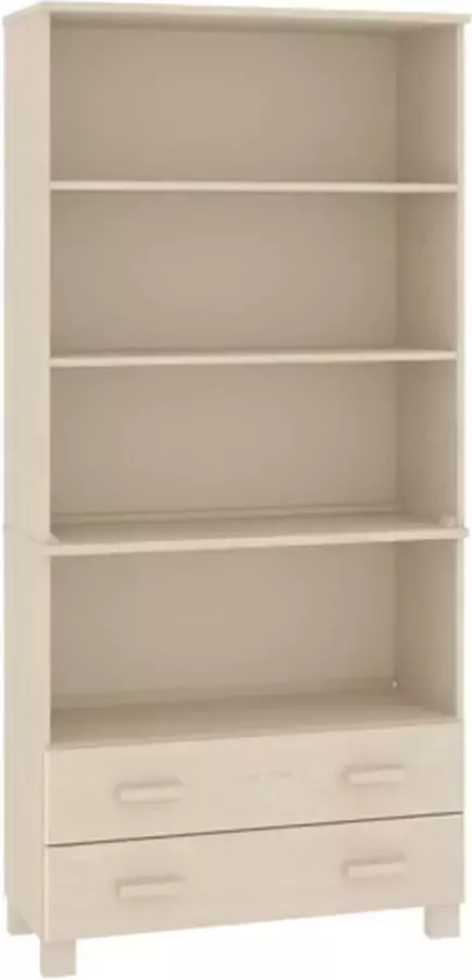 VidaXL -Hoge-kast-HAMAR-massief-grenenhout-honingbruin - Foto 4