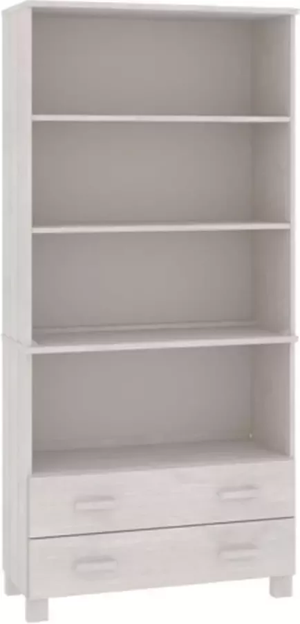 VidaXL -Hoge-kast-HAMAR-massief-grenenhout-wit - Foto 3