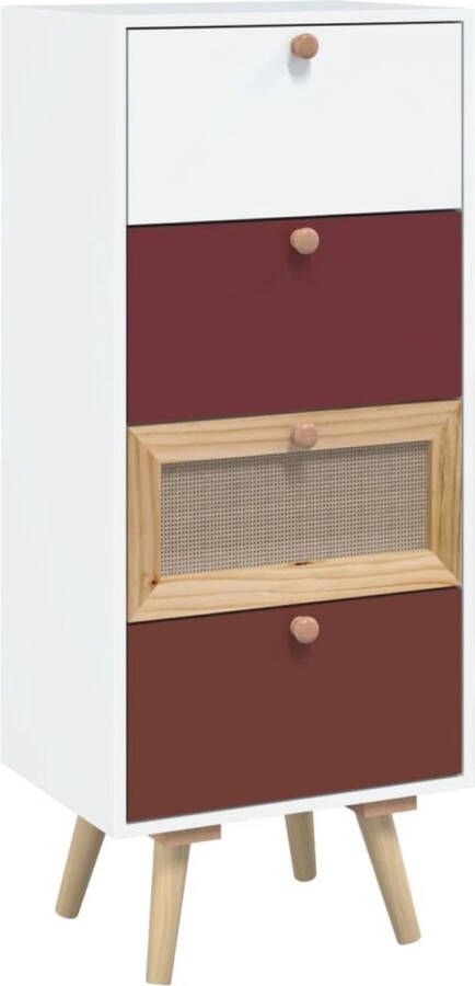 VidaXL -Hoge-kast-met-lades-40x30x95-cm-bewerkt-hout - Foto 2