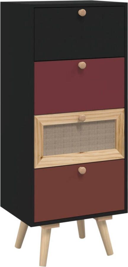 VidaXL -Hoge-kast-met-lades-40x30x95-cm-bewerkt-hout - Foto 3