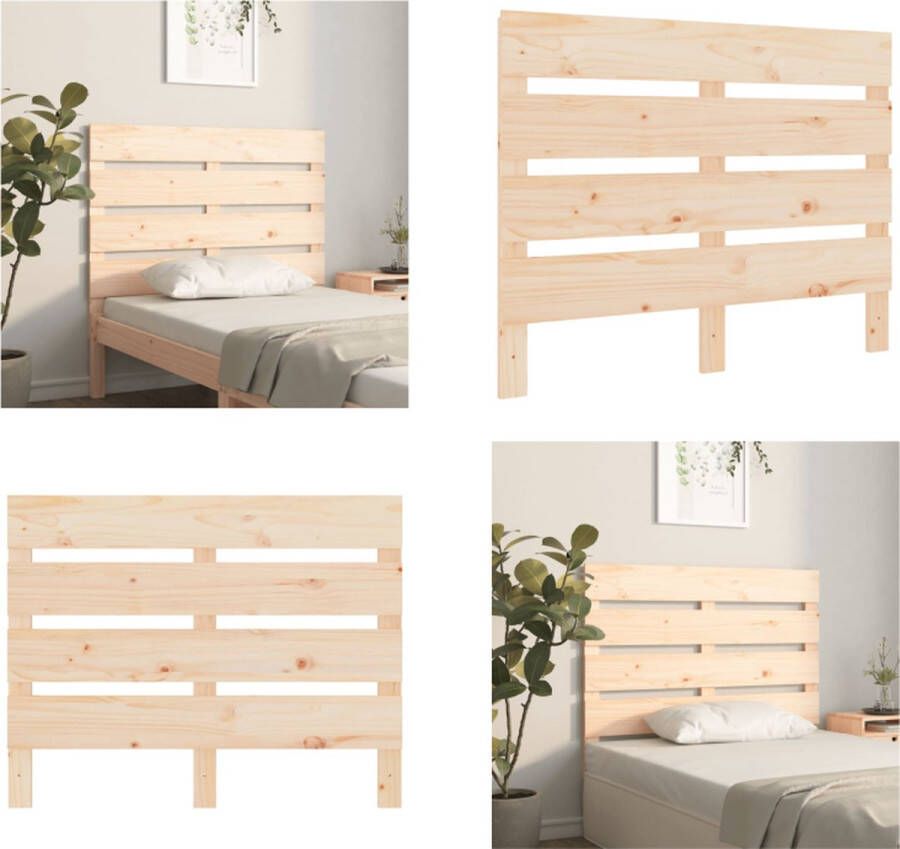 VidaXL Hoofdbord 100x3x80 cm massief grenenhout Hoofdbord Hoofdborden Hoofdeinde Houten Hoofdbord