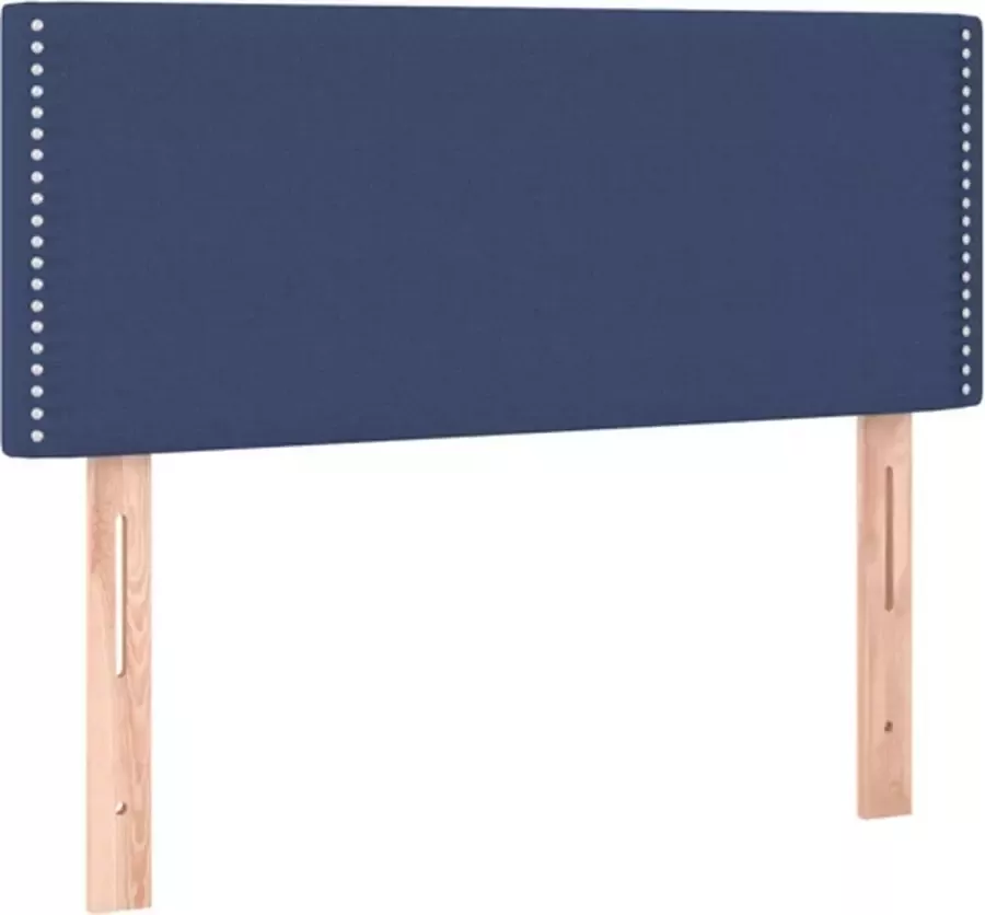 VIDAXL Hoofdbord 100x5x78 88 cm stof blauw - Foto 2