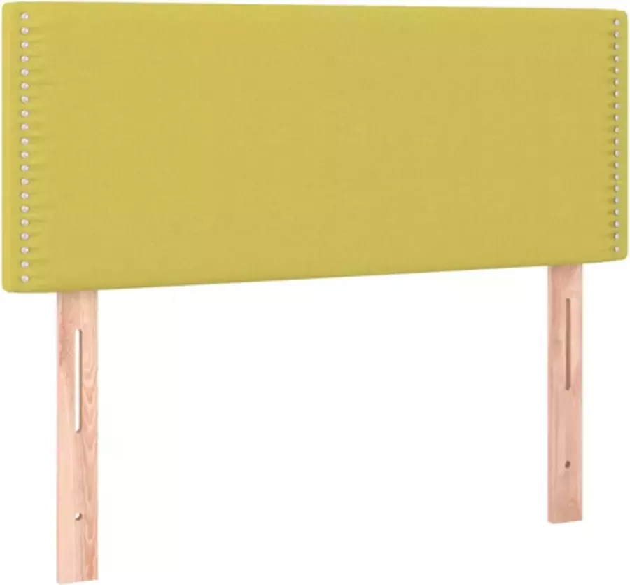 VidaXL Hoofdbord 100x5x78 88 cm stof groen - Foto 2