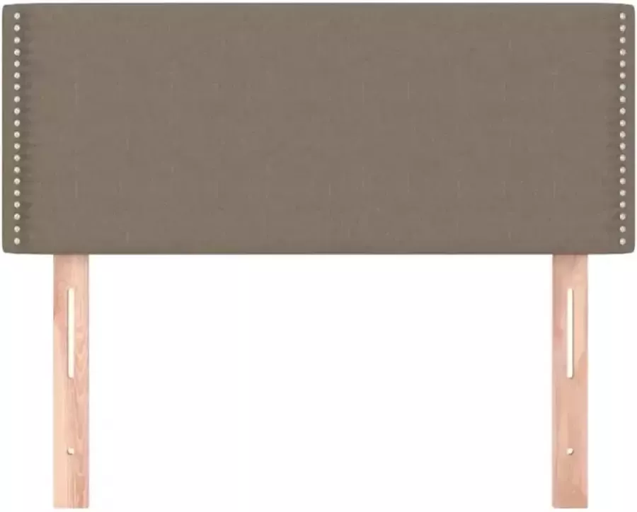 VidaXL Hoofdbord 100x5x78 88 cm stof taupe - Foto 3